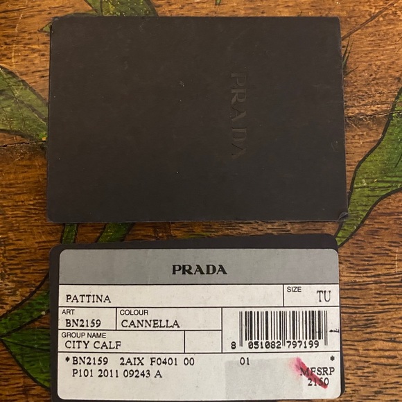 PRADA Pattina CITY Calf Leather in Cannella Tan satchel ART#BN2159 - Picture 3 of 13